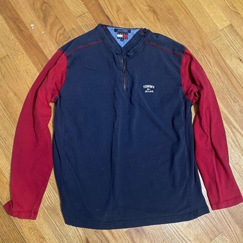 Vintage Tommy Hilfiger Quarter Zip Long Sleeve
